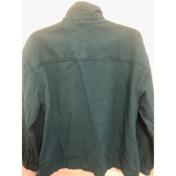 Standard Cloth Heavy Shirt Green with Pockets Medium Buttons - Picture 7 of 7